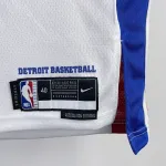 2023-24 Detroit Pistons White Derrick Rose #25 Men's Jersey
