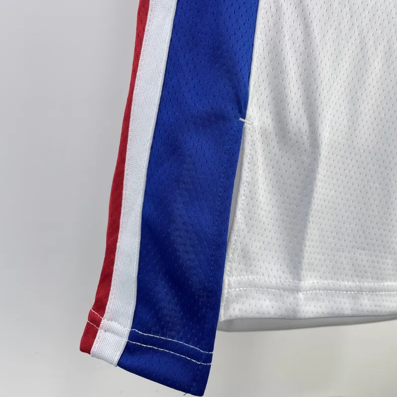2023-24 Detroit Pistons White Derrick Rose #25 Men's Jersey