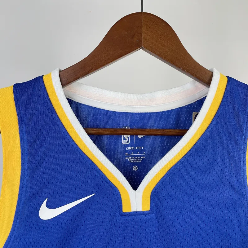 2023/24 Golden State Warriors Away Blue Jonathan Kuminga #00 Men’s Jersey
