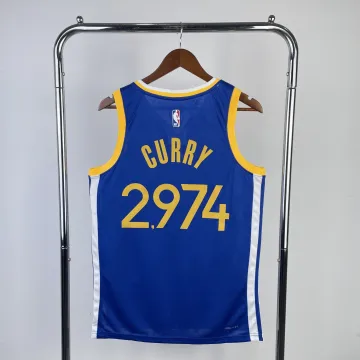2023/24 Golden State Warriors Maglia da trasferta blu #2974 Uomo