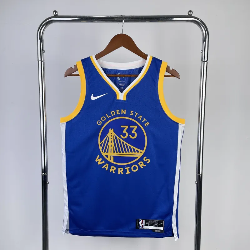 2023/24 Golden State Warriors Away Blue #33 Men’s Jersey