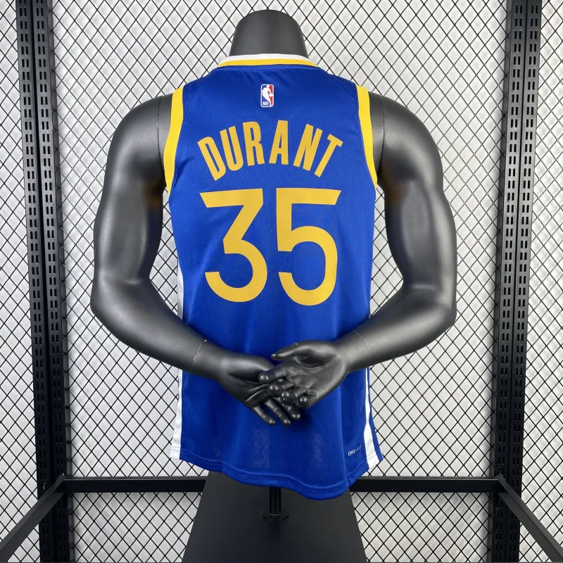 2023/24 Golden State Warriors Away Blue Kevin Durant #35 Men’s Jersey