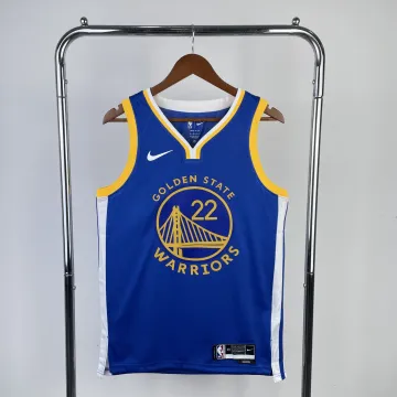 2023/24 Golden State Warriors Maglia da uomo Andrew Wiggins #22 blu in trasferta