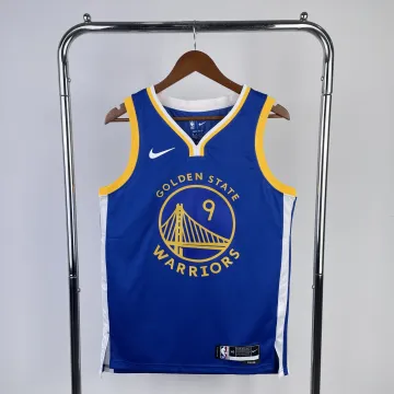 Camisa masculina Golden State Warriors Away Azul #9 da temporada 2023/24.