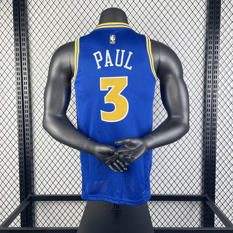 2023/24 Golden State Warriors Retro Chris Paul #3 Maglia Uomo