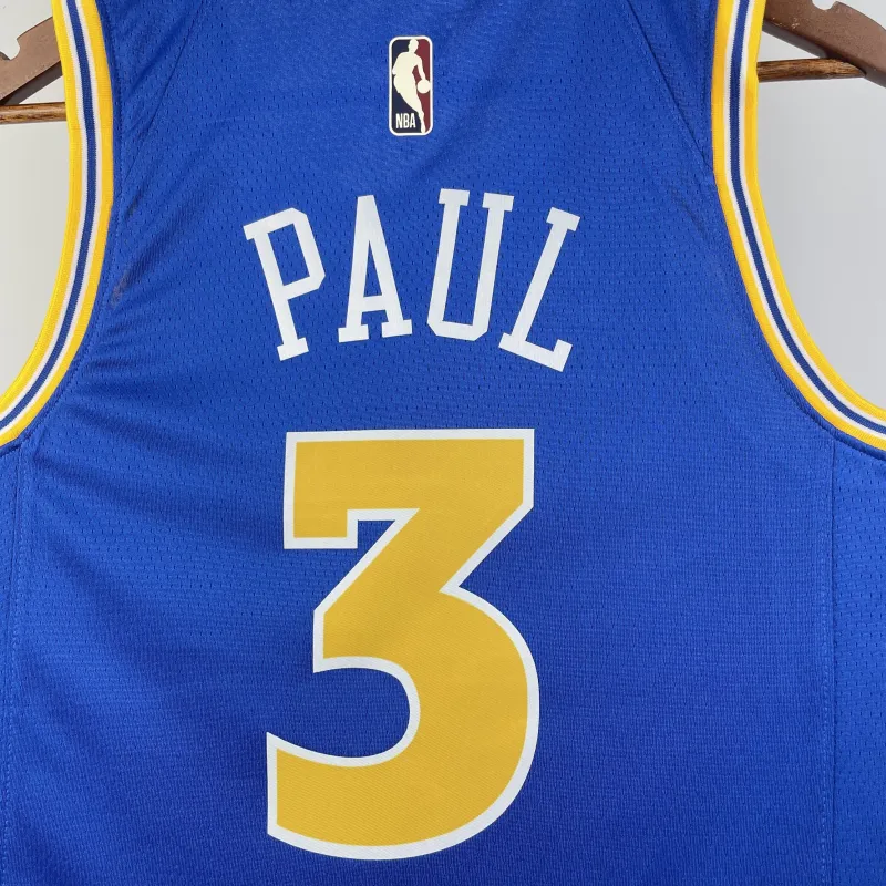 2023/24 Golden State Warriors Retro Chris Paul #3 Maglia Uomo