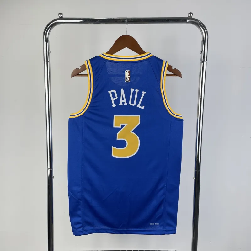 2023/24 Golden State Warriors Retro Chris Paul #3 Maglia Uomo