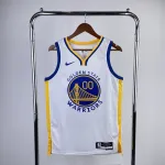Maillot homme blanc à col en V des Golden State Warriors 2023/24, Jonathan Kuminga, référence #00 2023/24 Golden State Warriors V-Neck White Jonathan Kuminga #00 Men's Jersey