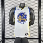 2023/24 Golden State Warriors V-Neck White Jonathan Kuminga #00 Men's Jersey