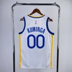 2023/24 Golden State Warriors V-Neck White Jonathan Kuminga #00 Men's Jersey