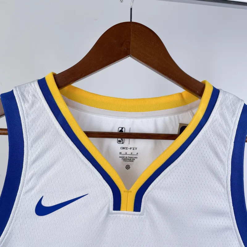 2023/24 Golden State Warriors V-Neck White Chris Paul #3 Men’s Jersey
