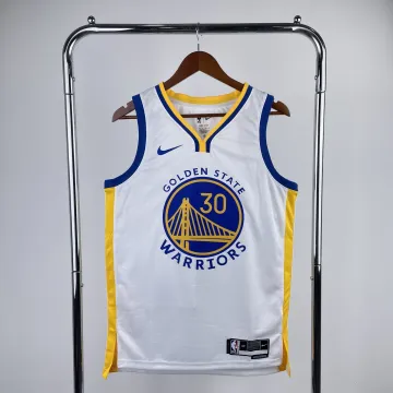 2023/24 Golden State Warriors V-hals wit Stephen Curry #30 Herenshirt
