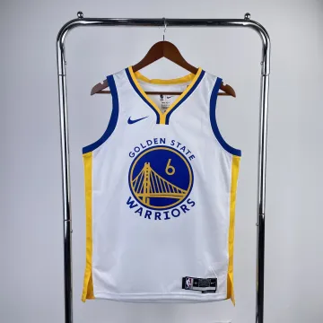 Golden State Warriors Herren-Trikot 2023/24, V-Ausschnitt, Weiß, Modell #6