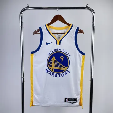 Golden State Warriors Herren-Trikot 2023/24, V-Ausschnitt, Weiß, Modell #9