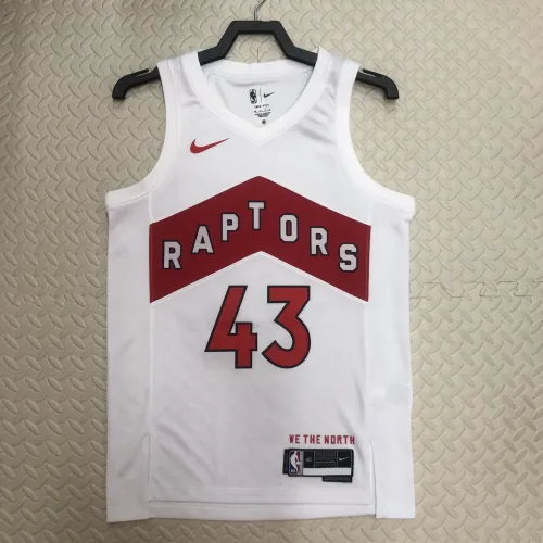 2023/24 Toronto Raptors Home White Pascal Siakam #43 Jersey | NBA Swingman Jersey