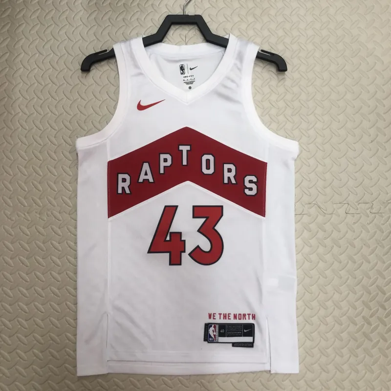 2023/24 Toronto Raptors Home White Pascal Siakam #43 Jersey | NBA Swingman Jersey