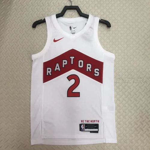 2023/24 Toronto Raptors Home White Kawhi Leonard #2 Jersey | NBA Swingman Jersey
