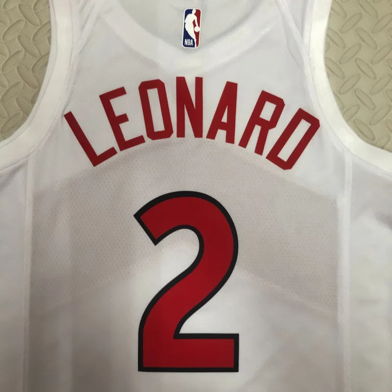2023/24 Toronto Raptors Home White Kawhi Leonard #2 Jersey | NBA Swingman Jersey