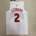 2023/24 Toronto Raptors Home White Kawhi Leonard #2 Jersey | NBA Swingman Jersey