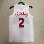 2023/24 Toronto Raptors Home White Kawhi Leonard #2 Jersey | NBA Swingman Jersey