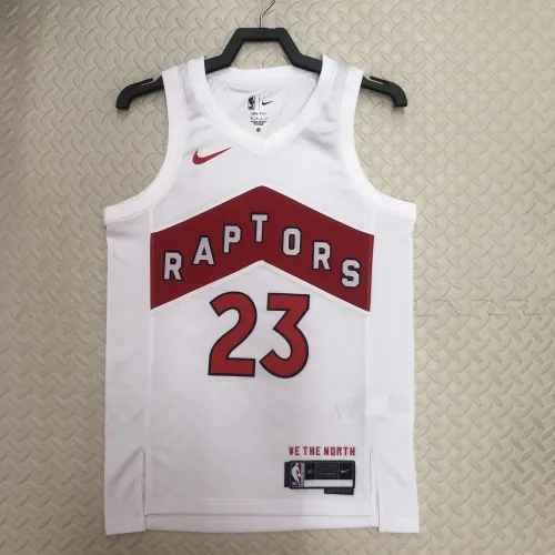 2023/24 Toronto Raptors Home White Fred VanVleet #23 Jersey | NBA Swingman Jersey