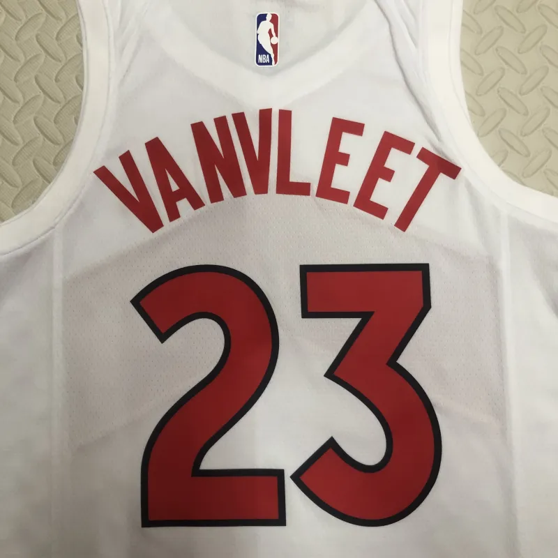 2023/24 Toronto Raptors Home White Fred VanVleet #23 Jersey | NBA Swingman Jersey