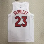 2023/24 Toronto Raptors Home White Fred VanVleet #23 Jersey | NBA Swingman Jersey