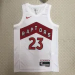 2023/24 Toronto Raptors Home White Fred VanVleet #23 Jersey | NBA Swingman Jersey