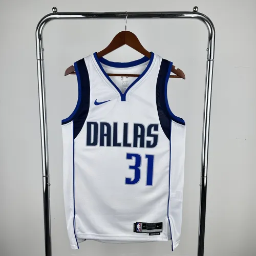 2023/24 Dallas Mavericks Home White Klay Thompson #31 Men's Jersey