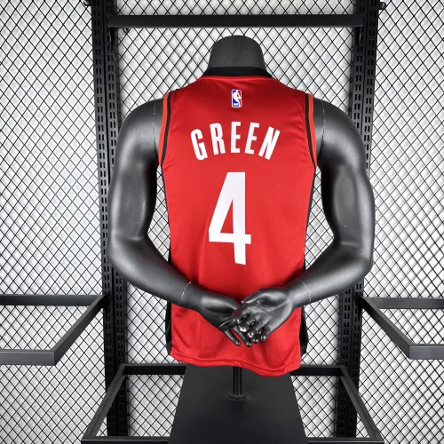 2023/24 Houston Rockets Jalen Green #4 Camisola para homem