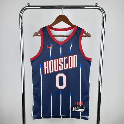 2023/24 Houston Rockets City Edition Russell Westbrook #0 Camisola para homem