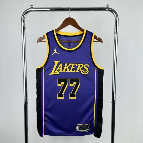 2023/24 Los Angeles Lakers Jordan Edition Luka Doncic #77 Men's Jersey