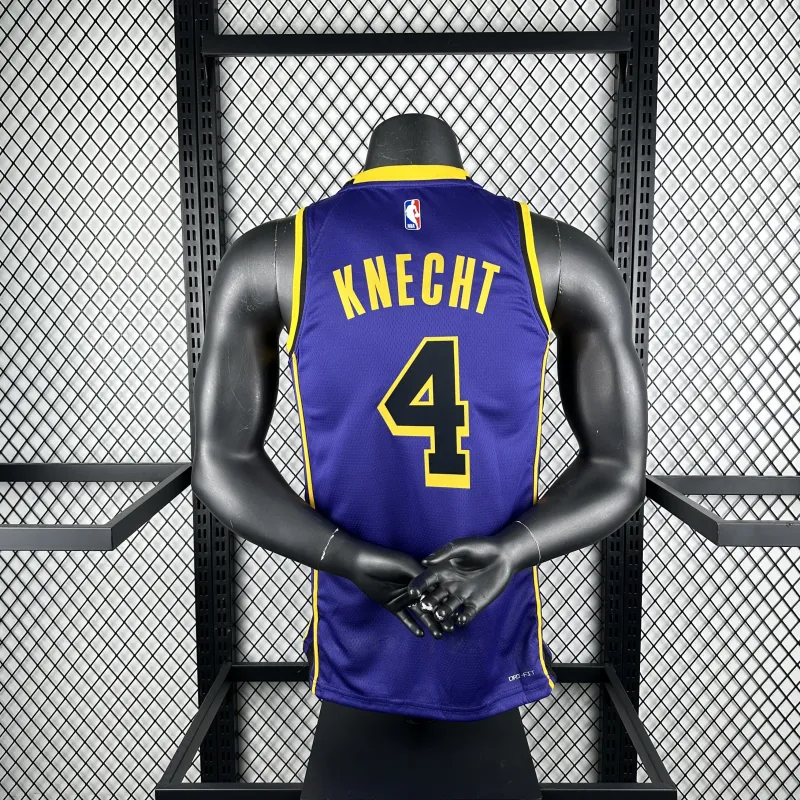2023/24 Los Angeles Lakers Jordan Edition Dalton Knecht #4 Men's Jersey