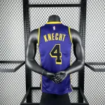 2023/24 Los Angeles Lakers Jordan Edition Dalton Knecht #4 Men's Jersey