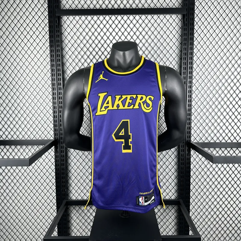 2023/24 Los Angeles Lakers Jordan Edition Dalton Knecht #4 Men's Jersey