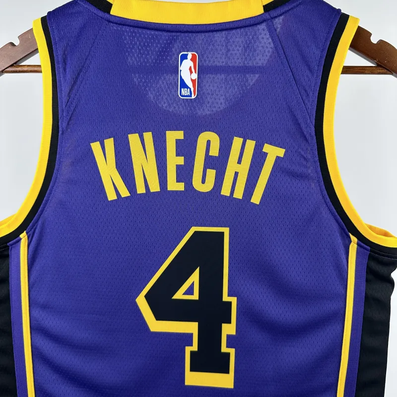2023/24 Los Angeles Lakers Jordan Edition Dalton Knecht #4 Men's Jersey