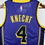2023/24 Los Angeles Lakers Jordan Edition Dalton Knecht #4 Men's Jersey