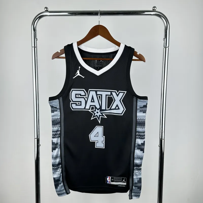 2023/24 San Antonio Spurs Jordan Edition Keldon Johnson #4 Jersey | NBA Swingman Jersey