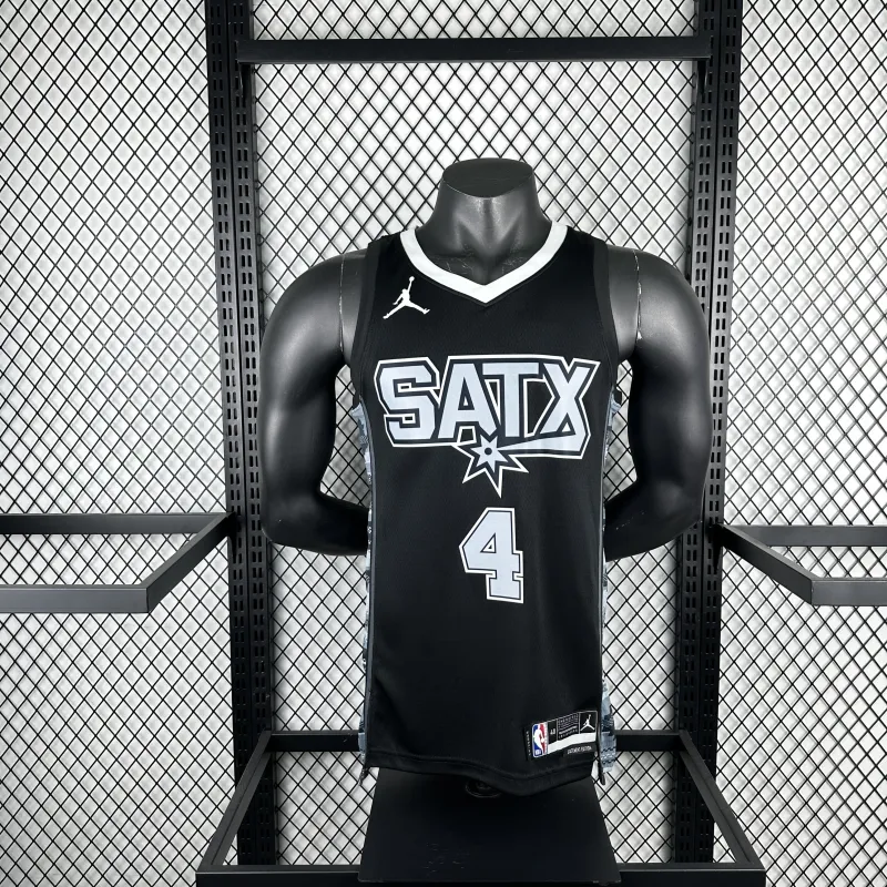 2023/24 San Antonio Spurs Jordan Edition Keldon Johnson #4 Jersey | NBA Swingman Jersey