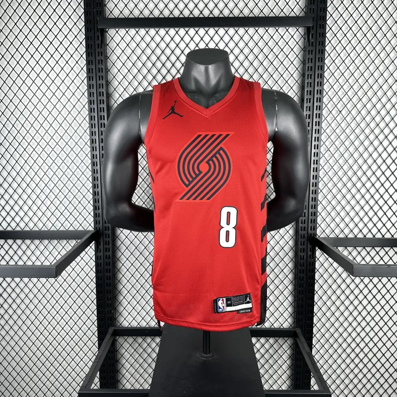 2023/24 Portland Trail Blazers Jordan Edition Deni Avdija #8 Jersey | NBA Swingman Jersey
