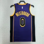 Camisa masculina Russell Westbrook #0 dos Los Angeles Lakers, Edição Jordan, 2023/24