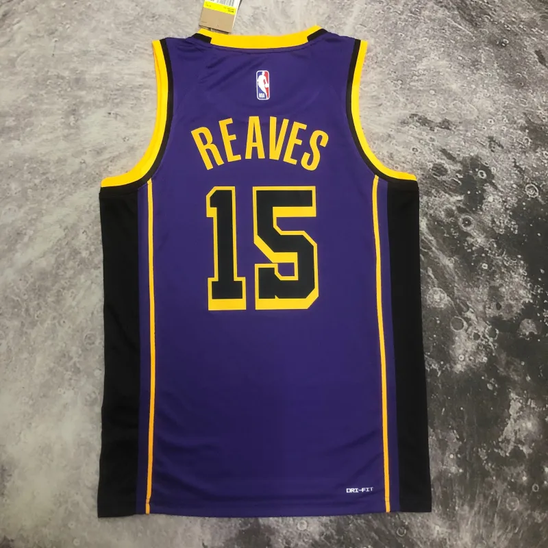 2023/24 Los Angeles Lakers Jordan Edition Austin Reaves #15 Men’s Jersey