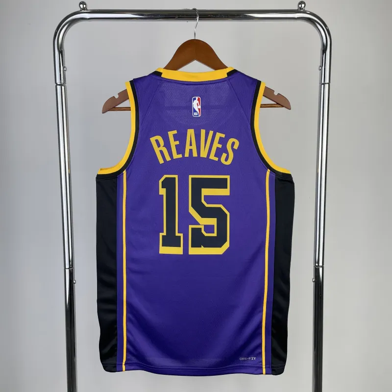 2023/24 Los Angeles Lakers Jordan Edition Austin Reaves #15 Men’s Jersey