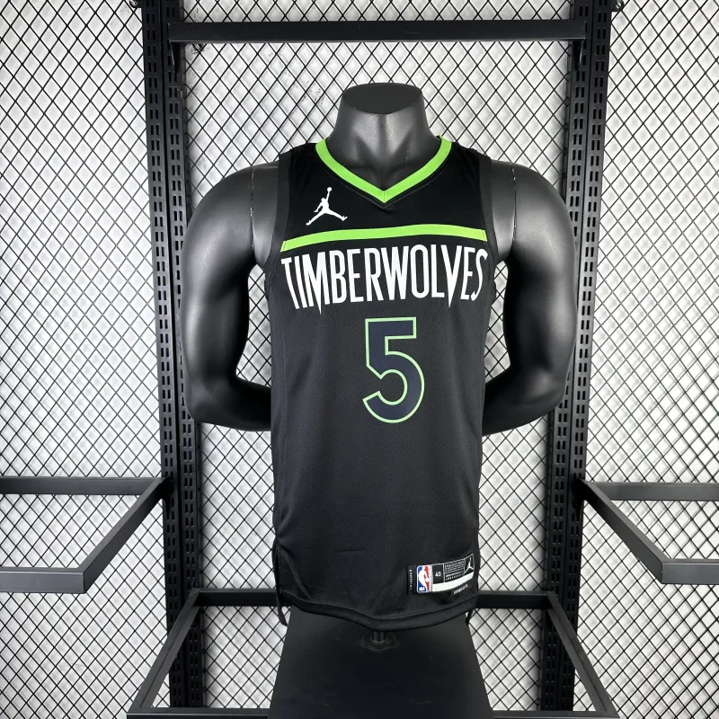 2023/24 Minnesota Timberwolves Anthony Edwards #5 Men’s Jersey