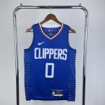 Maillot extérieur bleu Russell Westbrook 2023/24 des LA Clippers, référence #0, pour homme 2023/24 LA Clippers Away Blue Russell Westbrook #0 Men’s Jersey