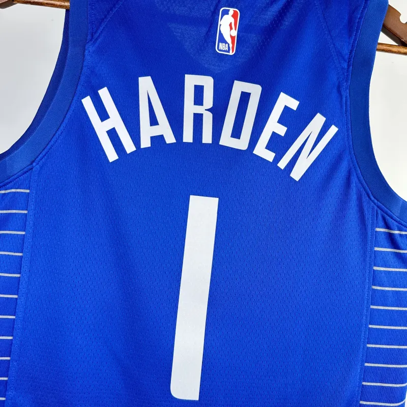 Camiseta azul de visitante de los LA Clippers 2023/24, James Harden #1 para hombre