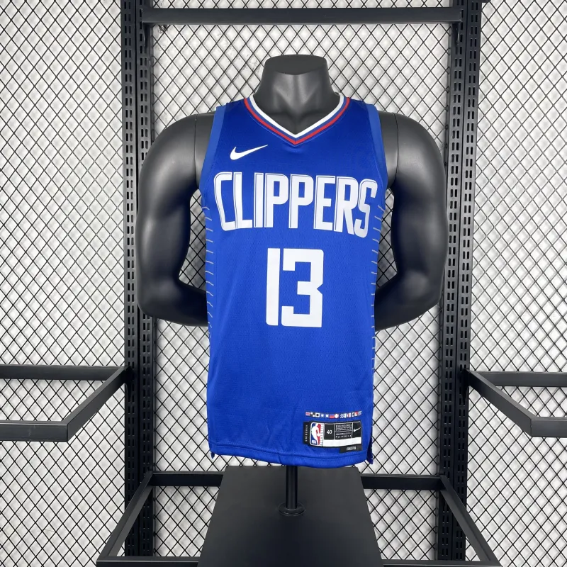 2023/24 LA Clippers Away Blue Paul George #13 Men’s Jersey
