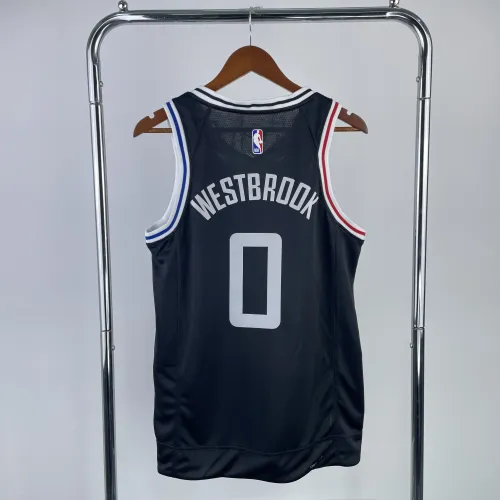 Camisa masculina LA Clippers City Edition 2023/24 de Russell Westbrook #0