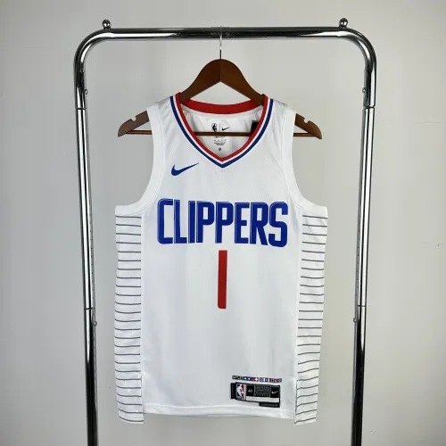 Camiseta blanca de local de los LA Clippers 2023/24, James Harden #1 para hombre