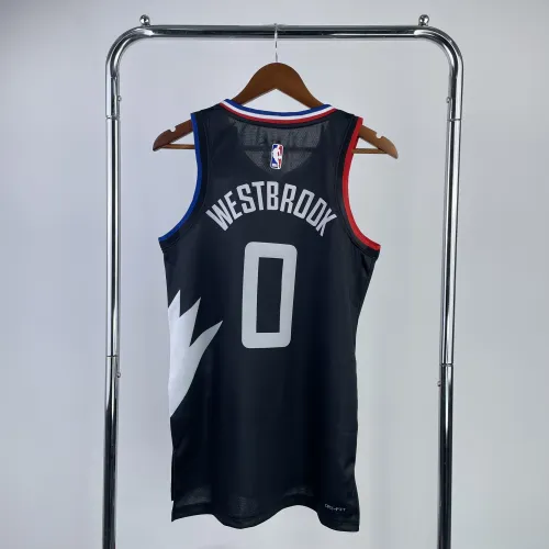 2023/24 LA Clippers Jordan Edition Russell Westbrook #0 Camisola para homem